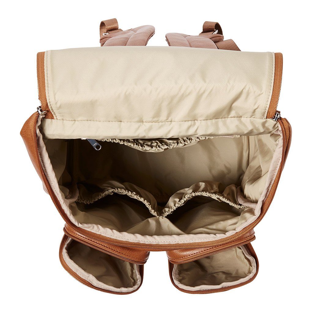 Signature Nappy Backpack - Tan - Aster & Ruby