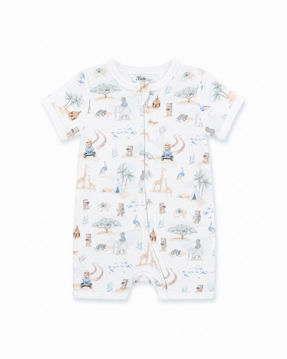 Brady Organic SS Zip Romper