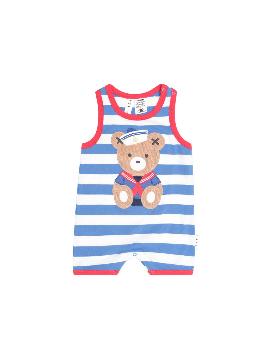 Nautical Stripe Sitting Sleeveless Romper