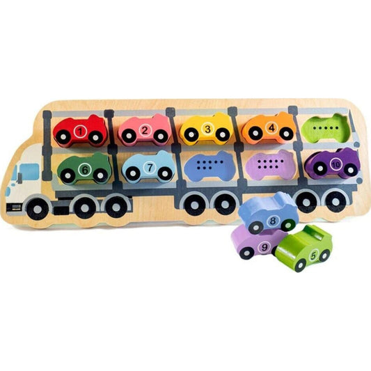 Kiddie Connect 1-10 Car Puzzle | Aster & Ruby