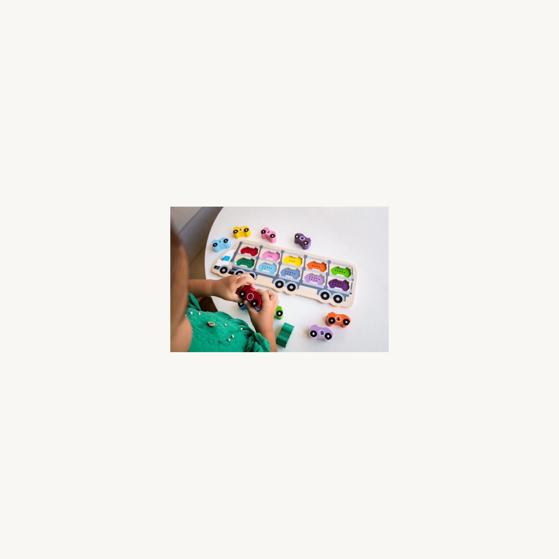 Kiddie Connect 1-10 Car Puzzle | Aster & Ruby