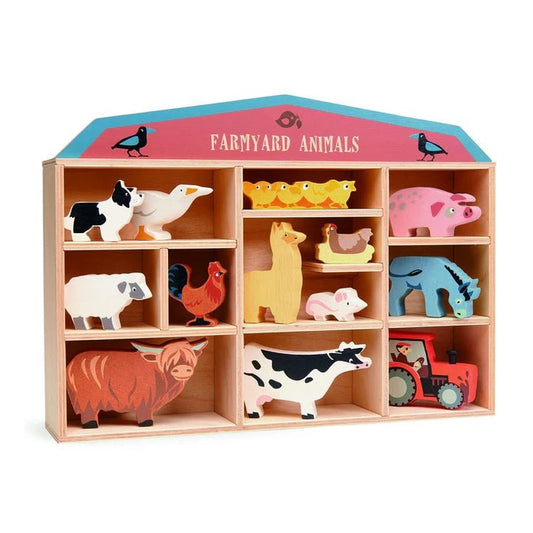 1 piece Farmyard Animals Display Shelf Set - Aster & Ruby