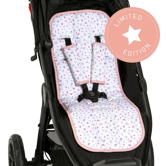 Cooling Pram Liner Pink Petals