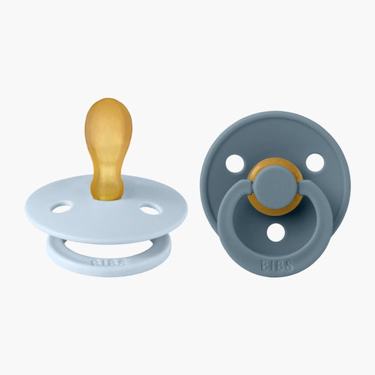 BIBS Pacifier Colour Symmetrical 2pk Baby Blue/Petrol | Aster & Ruby