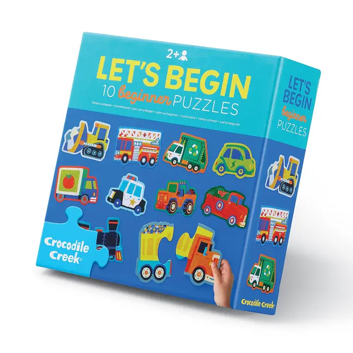 Let's Begin 2pc Puzzles Vehicles