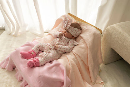 Oversized Top Knot | Seashell Bloom