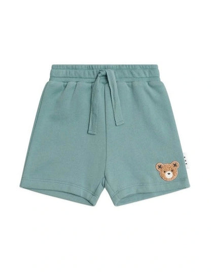 Huxbaby Furry Huxbear Shorts Green | Aster & Ruby