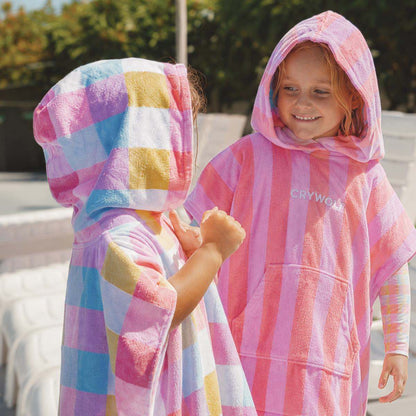 Hooded Towel Pop Gingham