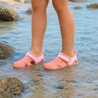 Aqua Sandal Flamingo Pink