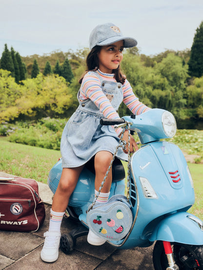 Huxbaby Dreamy Denim Pinafore Dress | Aster & Ruby