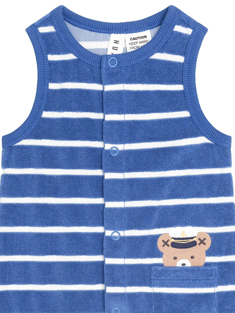 Nautical Peekaboo Hux Towelling Romper