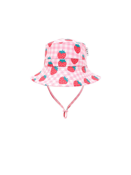 Strawberry Check Swimhat