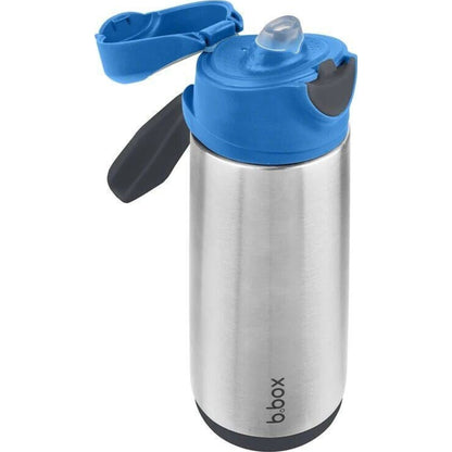 B.box Insulated Sport Spout Blue Slate 500ml | Aster & Ruby