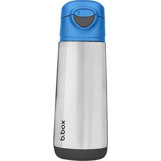 B.box Insulated Sport Spout Blue Slate 500ml | Aster & Ruby