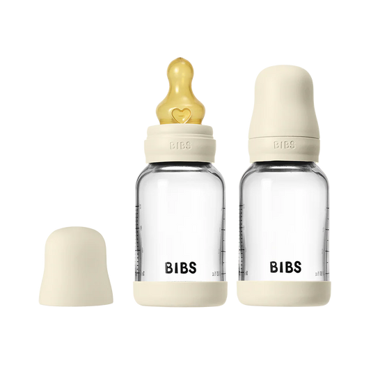 Baby Glass Bottle Set 120ml 2 Pack Latex - Ivory