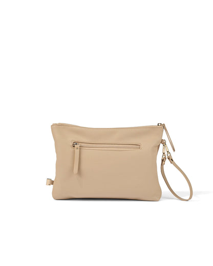 Nappy Changing Pouch Oat Vegan Leather