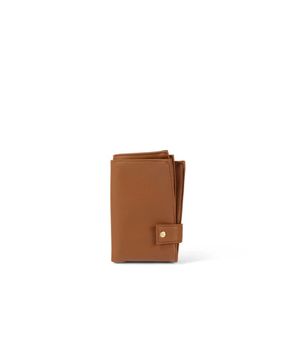 Nappy Changing Pouch Chestnut Brown Vegan Leather