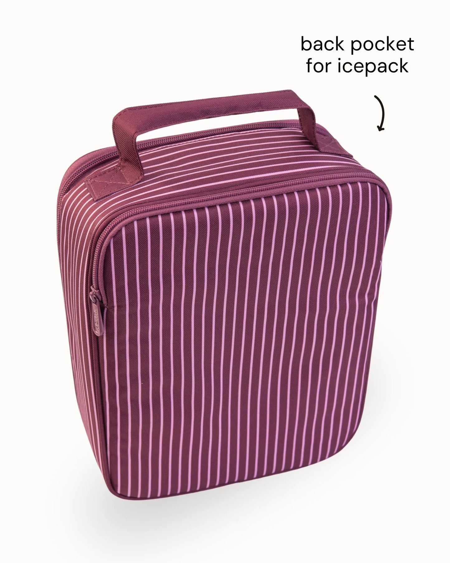 Large Insulated Lunch Bag - Ruby