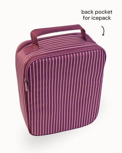 Large Insulated Lunch Bag - Ruby