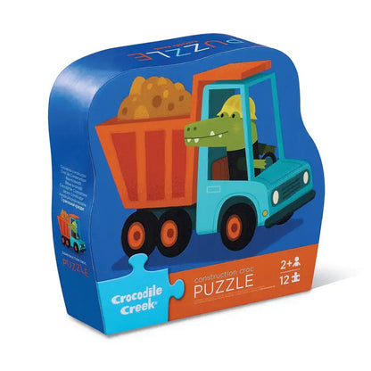 Mini Puzzle 12 Pc Construction Croc