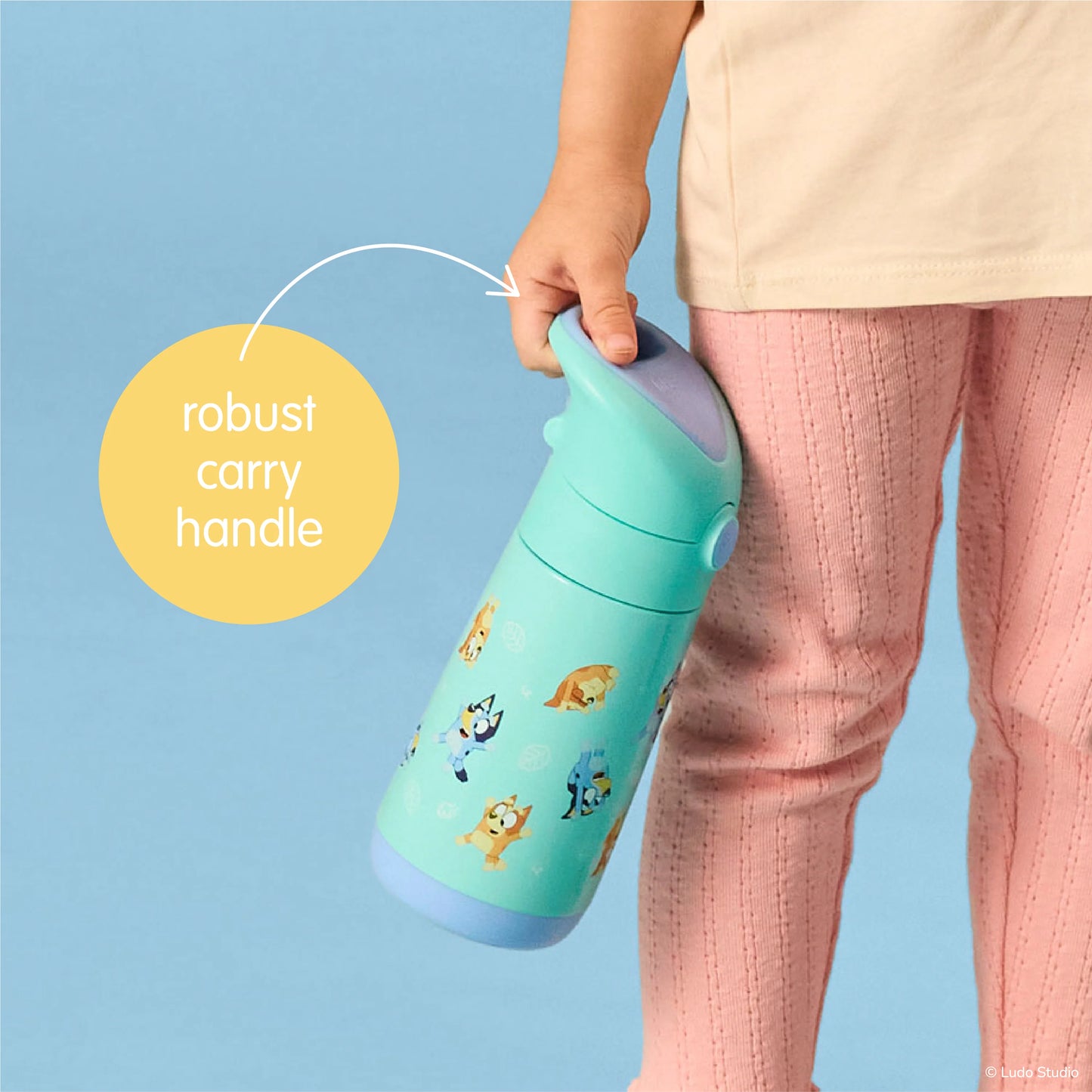 Bluey Playtime 350mL Insulated Drink Bottle
