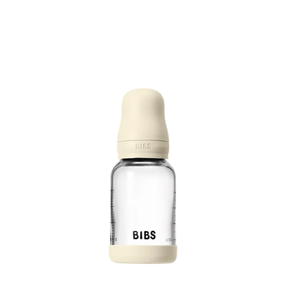 BIBS Baby Glass Bottle Set 120ml Latex Ivory | Aster & Ruby