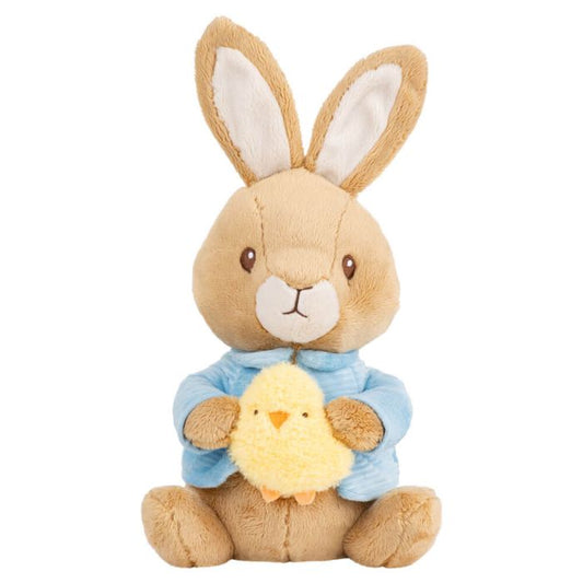 PETER RABBIT HOLDING CHICK SOFT TOY