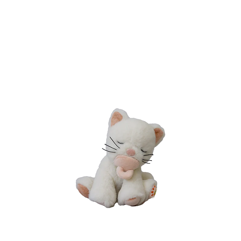 Olli Ella Binky Kitten Kiki White | Aster & Ruby
