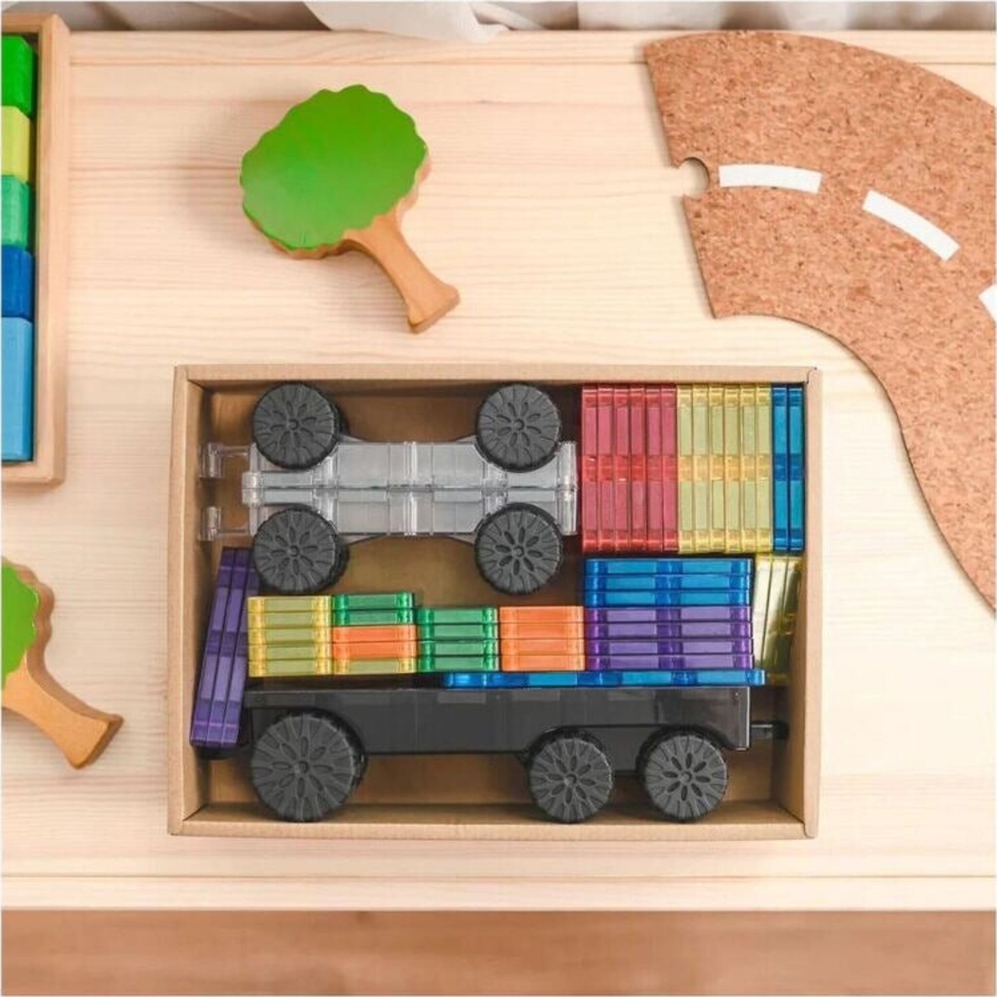 Connetix 50 Piece Rainbow Transport Pack | Aster & Ruby