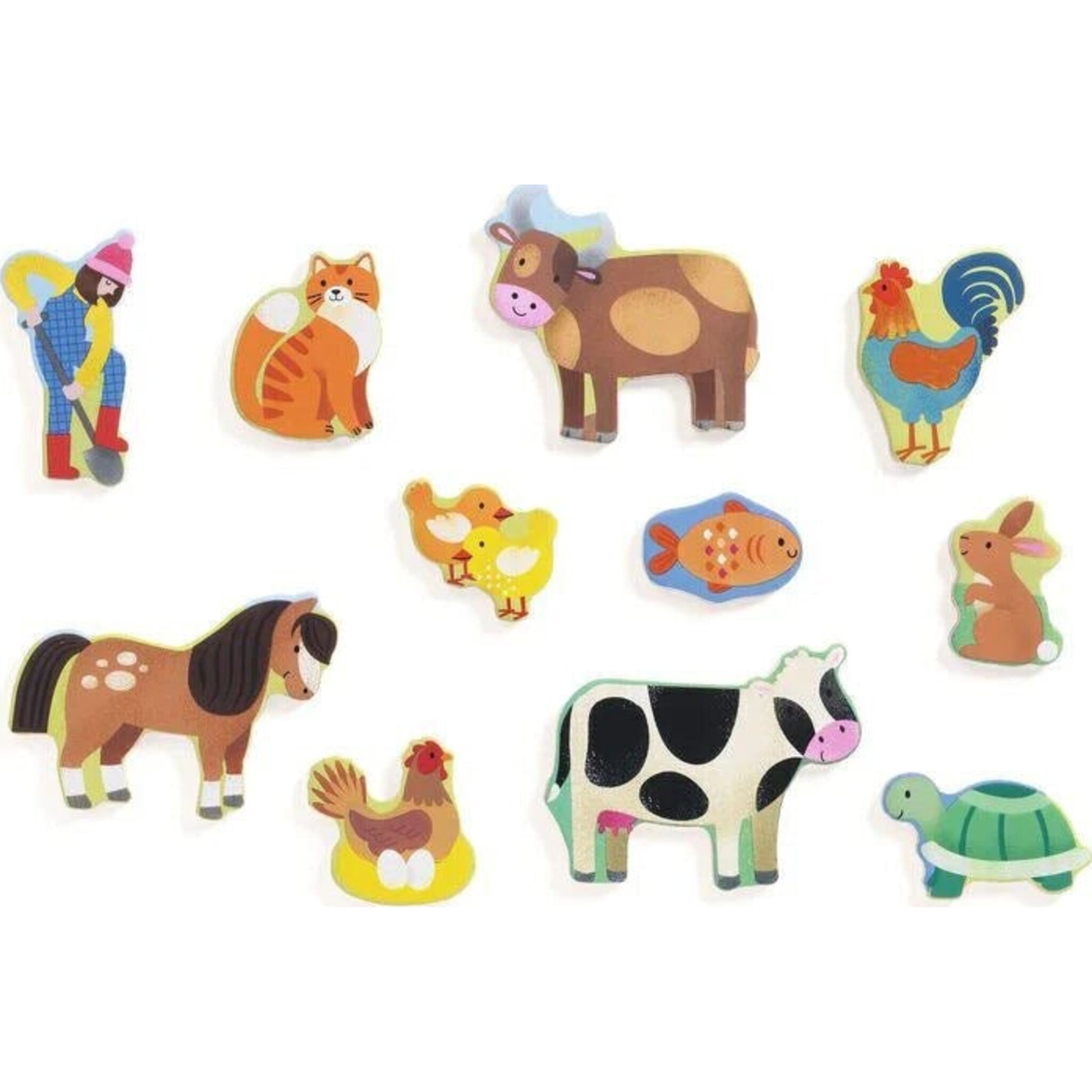 Djeco Wooden Puzzle: 22pc Farm | Aster & Ruby