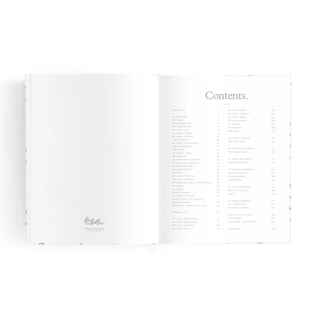 Fox & Fallow Mini Baby Book Bluebell | Aster & Ruby