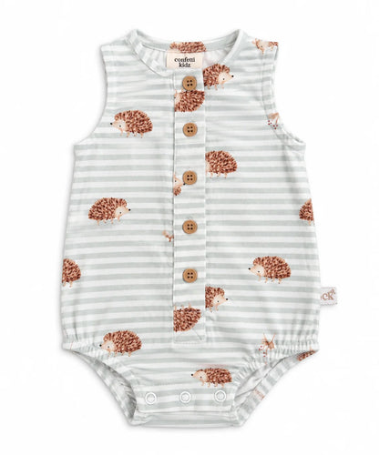 Forest Friends - Button-up Romper