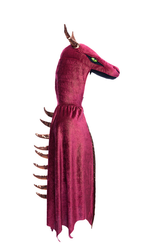 Burgundy & Copper Starry Night Dragon