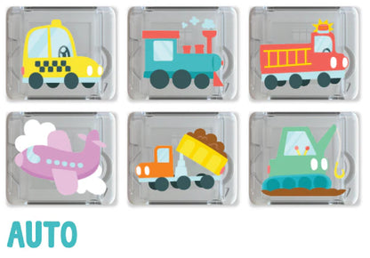 Limited Edition Light-Up Cubes, 6-Pack Auto Themed