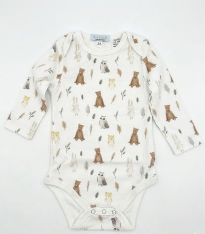 6pcs Organic Cotton Clothing Set Neutral Bear