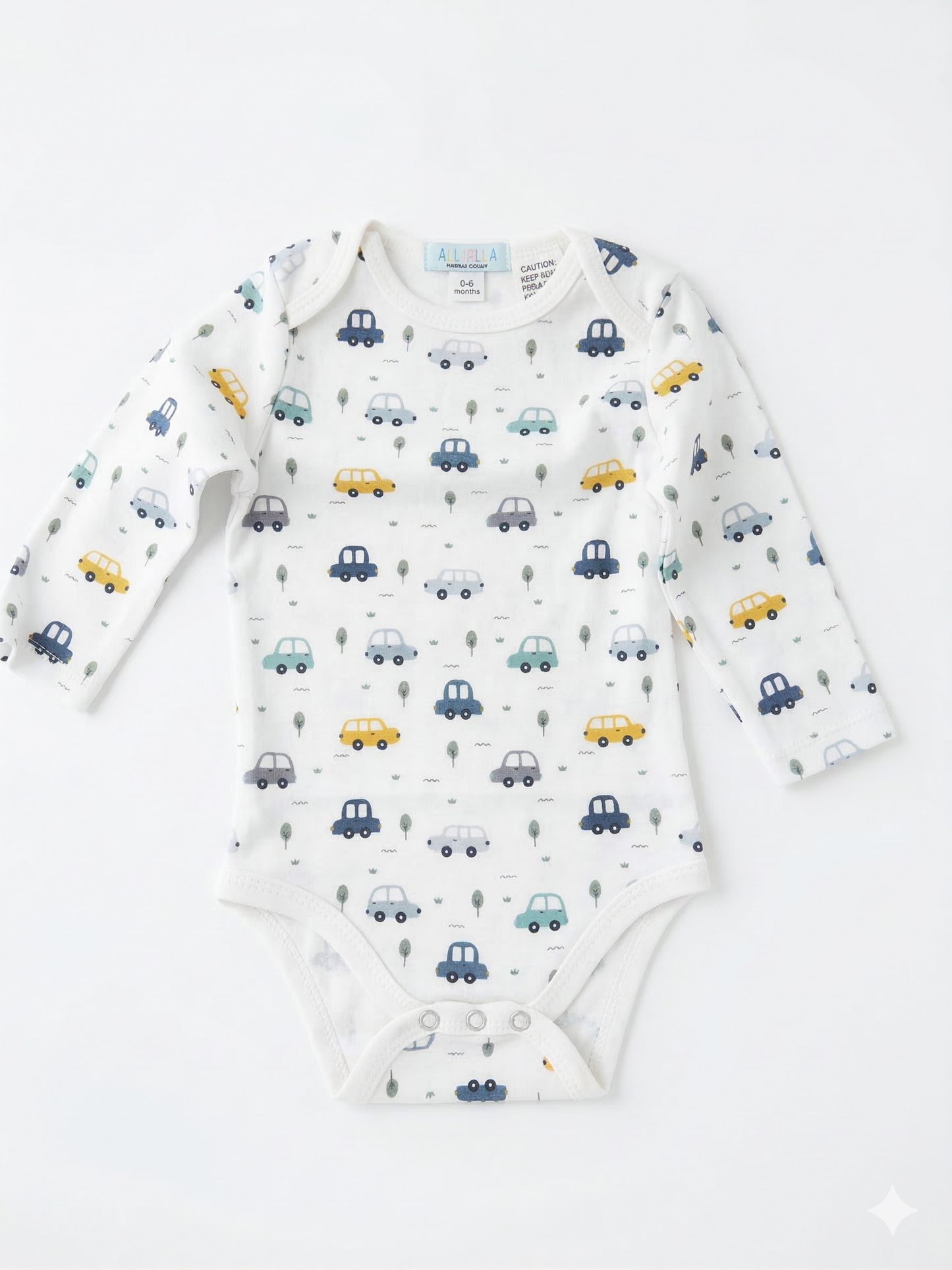 6pcs Organic Cotton Clothing Set Boy Blue Car