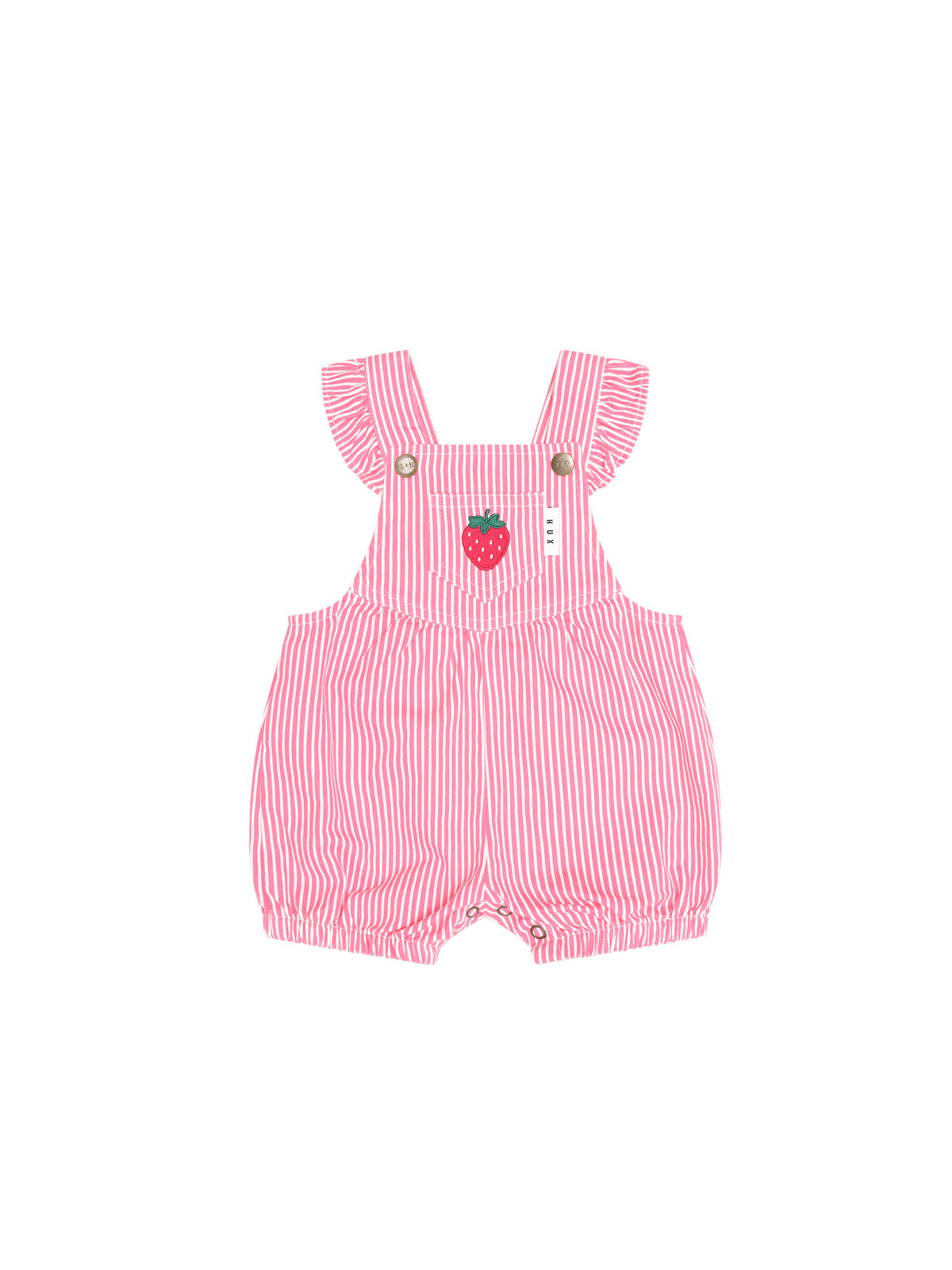Strawberry Embroidered Stripe Playsuit