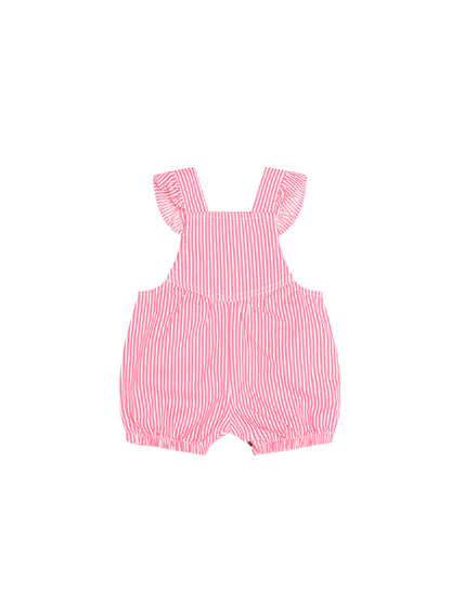 Strawberry Embroidered Stripe Playsuit