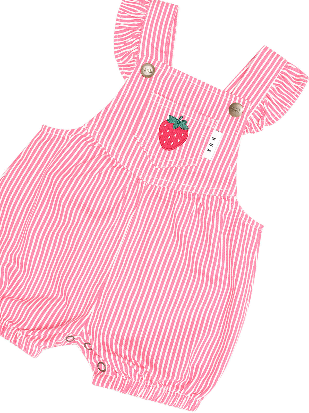 Strawberry Embroidered Stripe Playsuit
