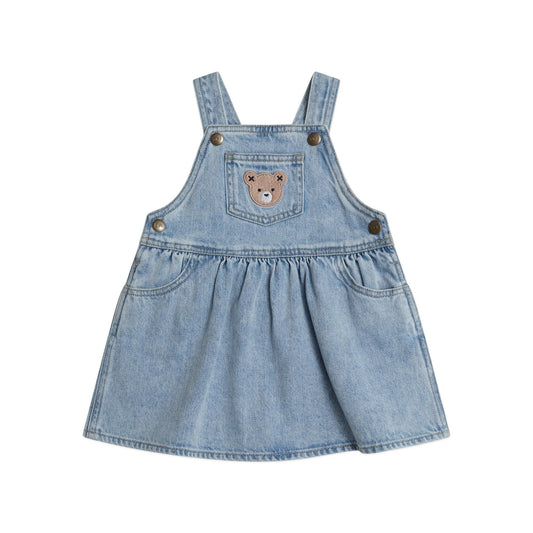 Huxbaby Dreamy Denim Pinafore Dress | Aster & Ruby