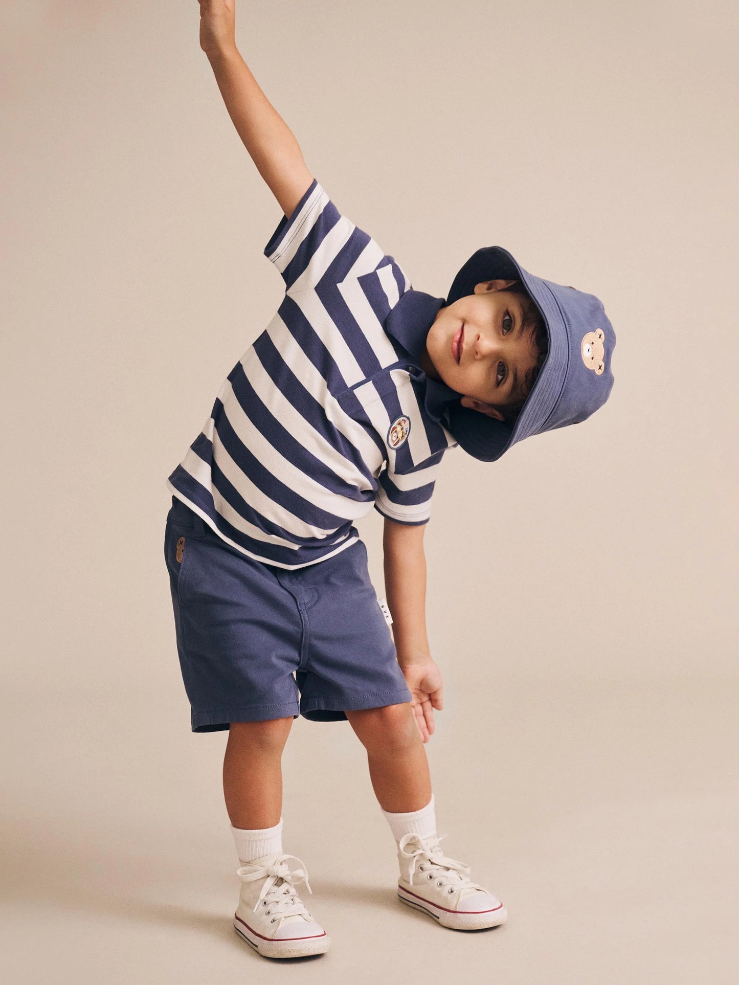 Huxbaby In the Navy Huxbear Chino Shorts | Aster & Ruby