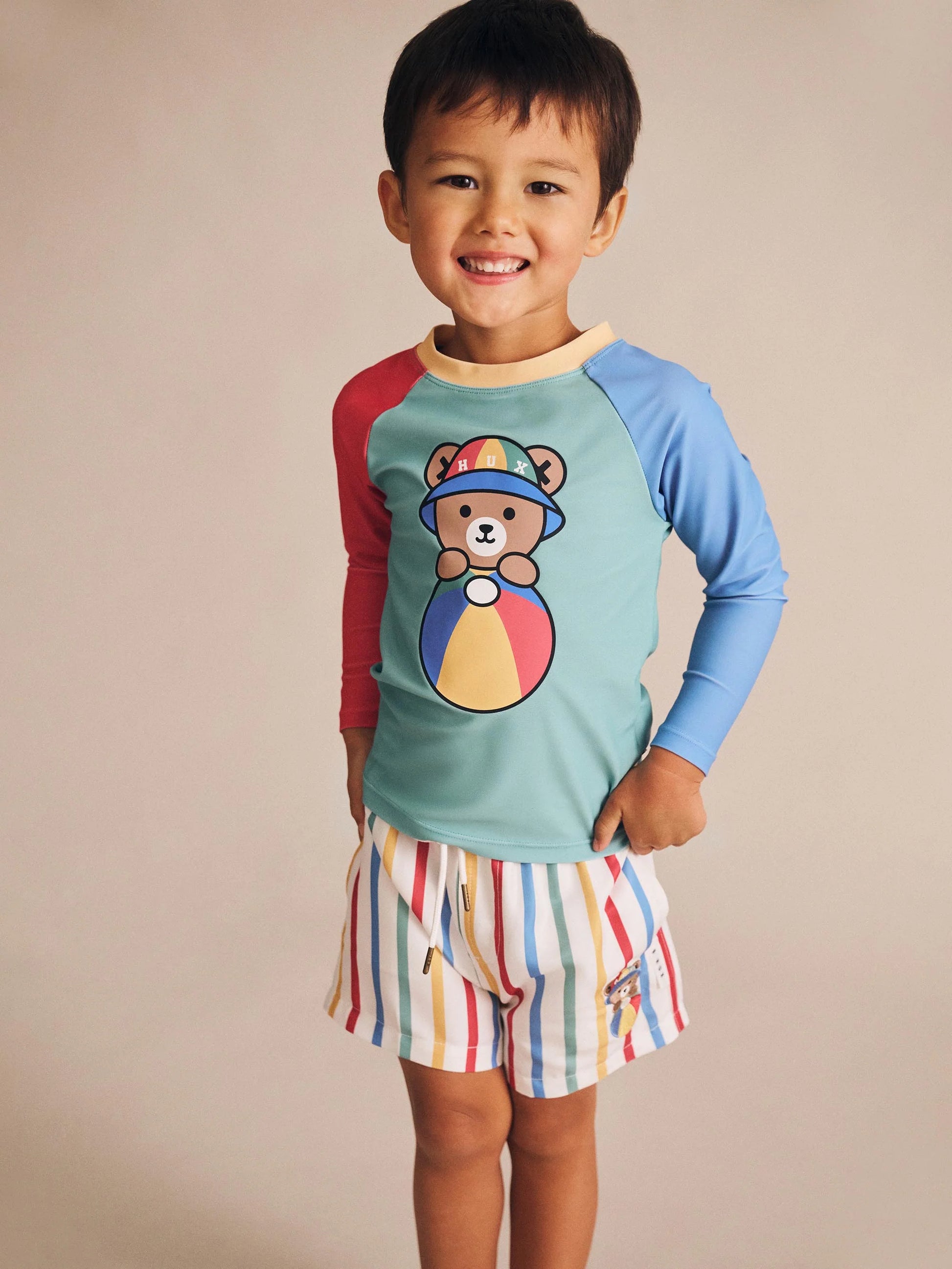 Huxbaby Huxbear Stripey Swim Shorts | Aster & Ruby