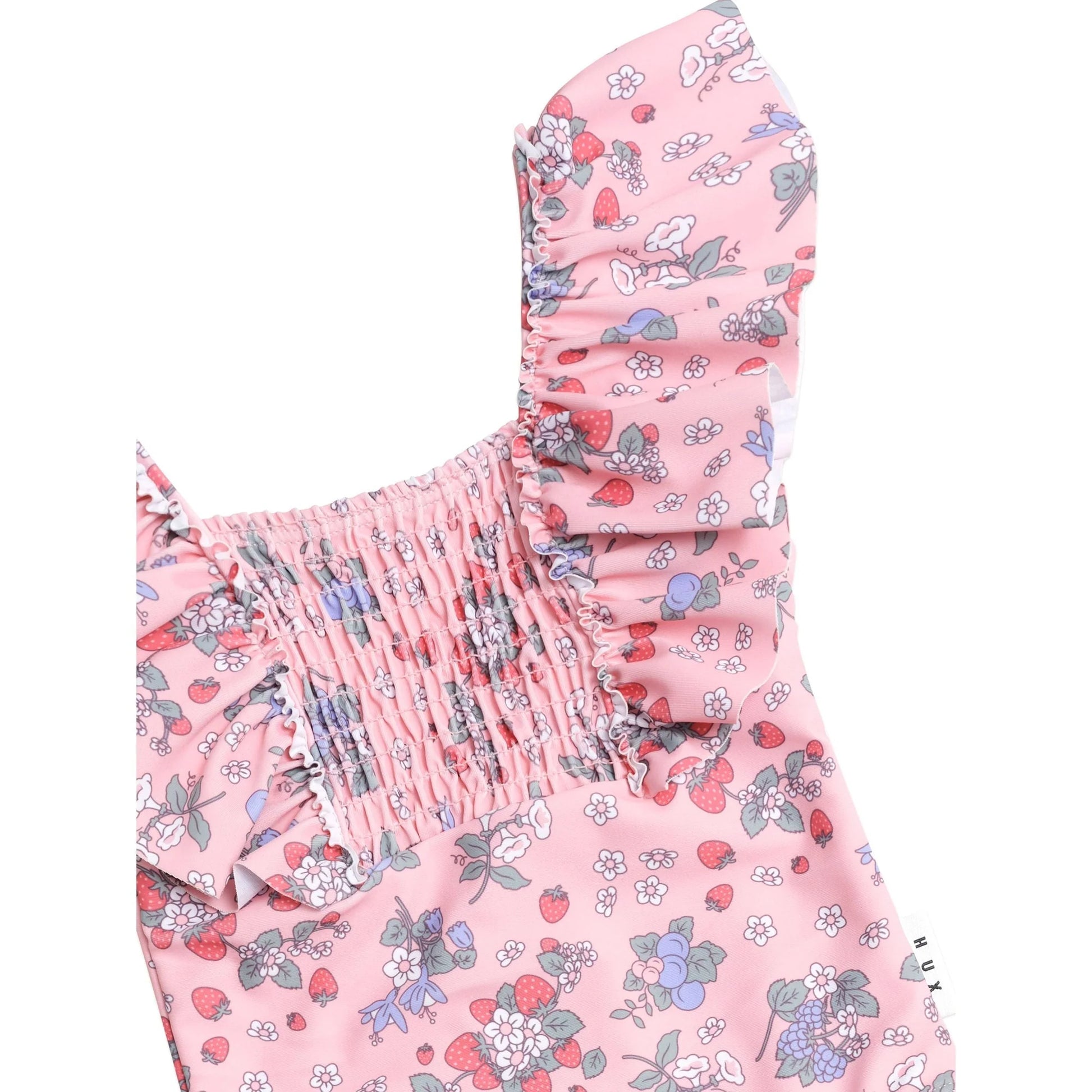 Huxbaby Strawberry Garden Shirred Swimsuit | Aster & Ruby