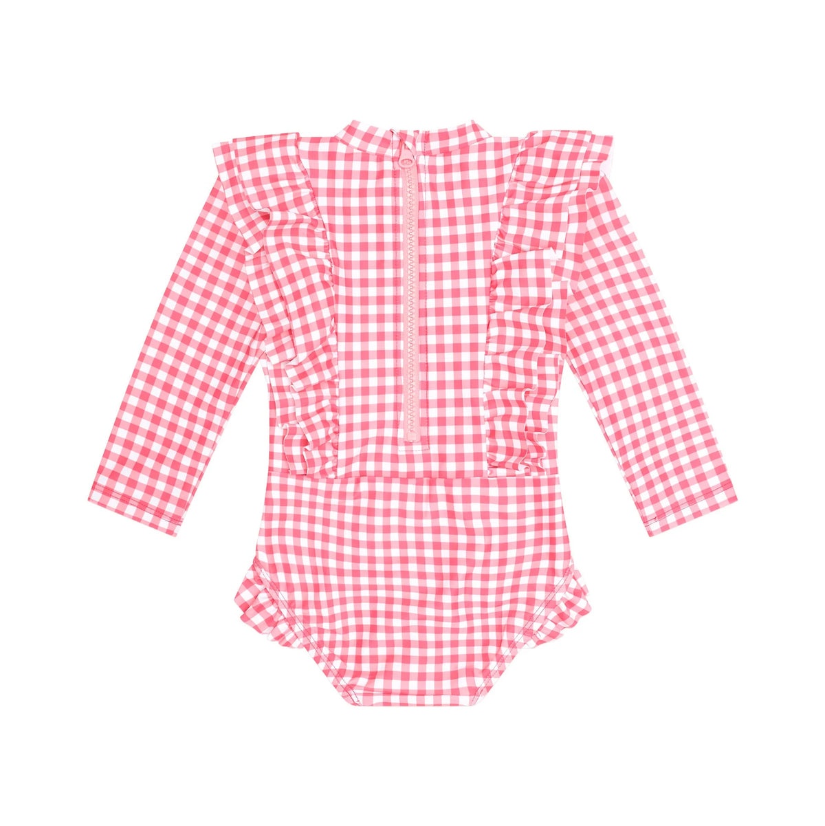 Cherry Bow Gingham Frill Swimsuit
