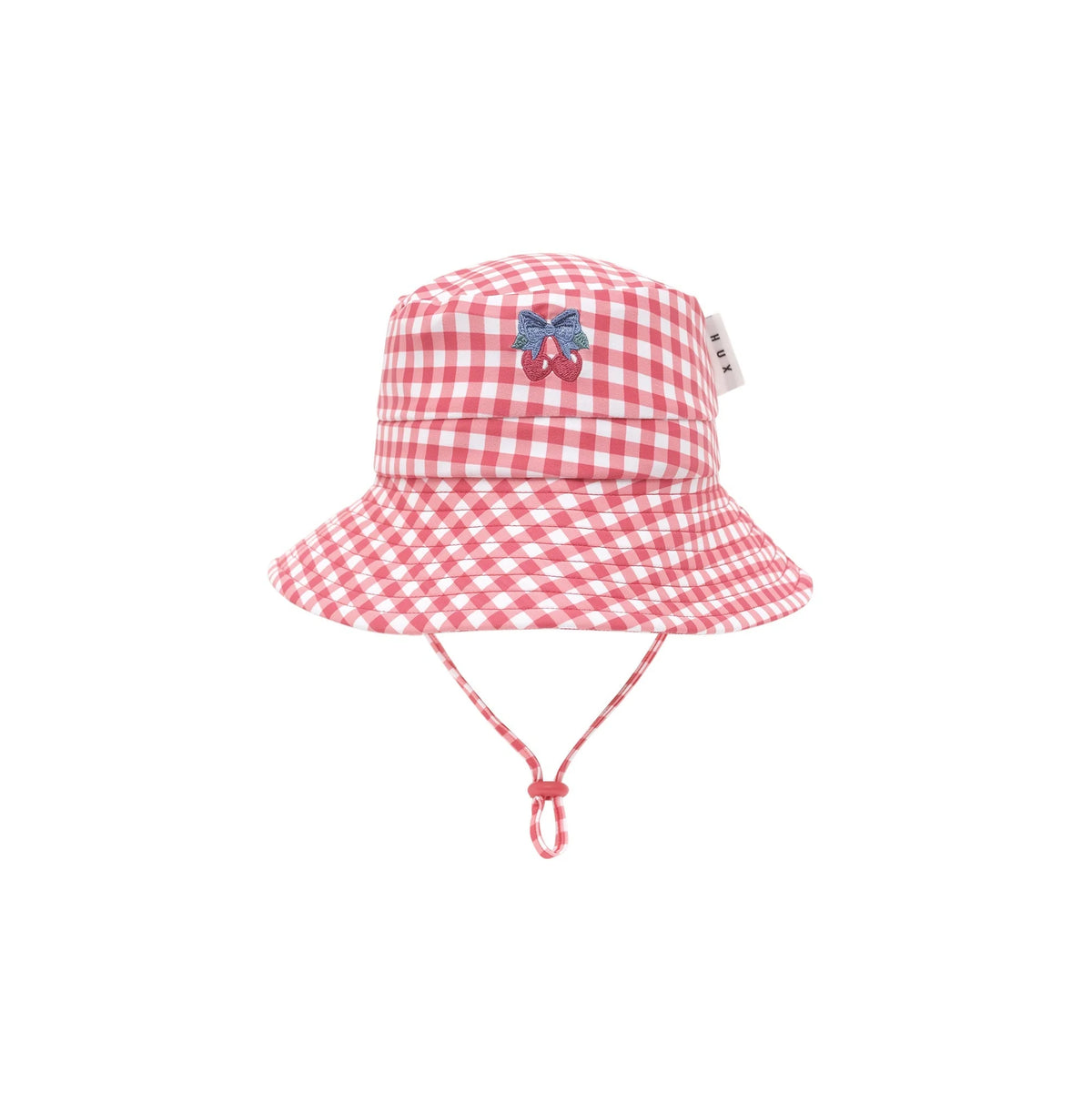 Cherry Bow Gingham Swimhat