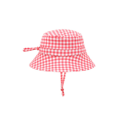 Cherry Bow Gingham Swimhat