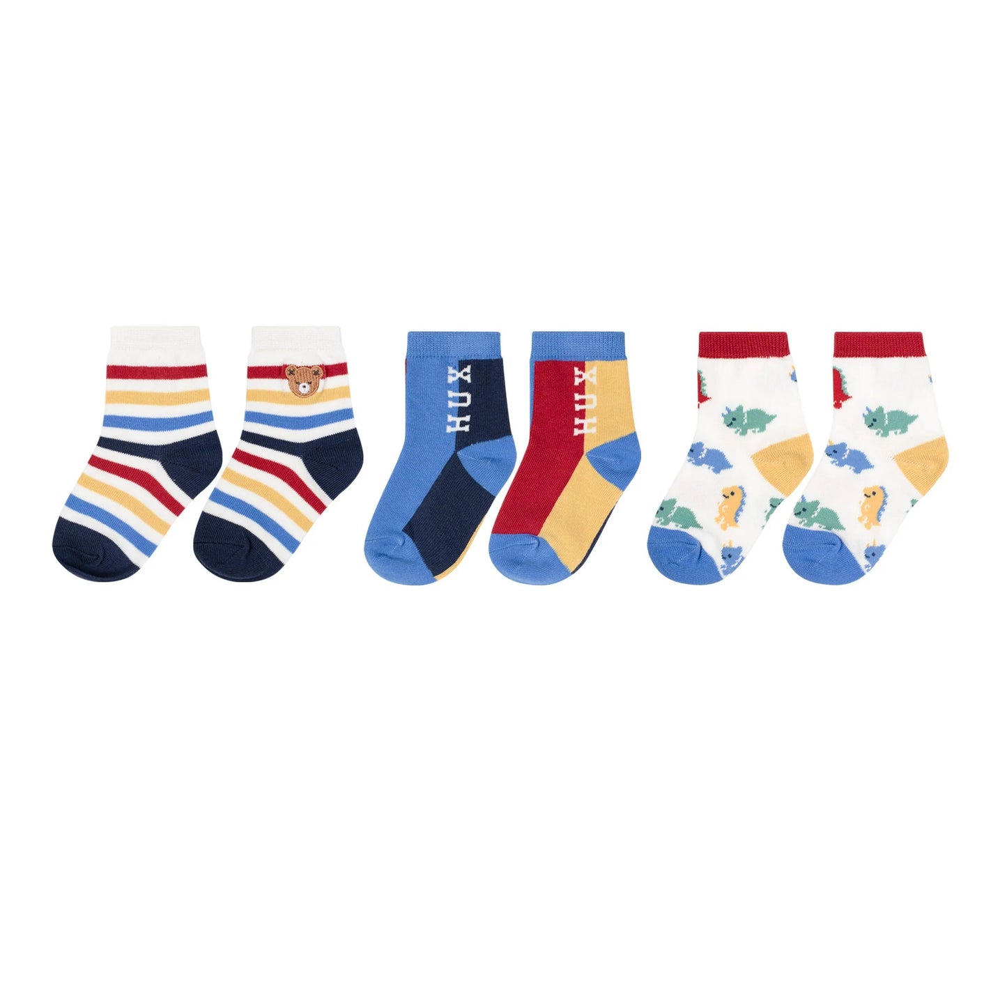 Huxbaby Best Socks Ever 3 Pack Primary | Aster & Ruby