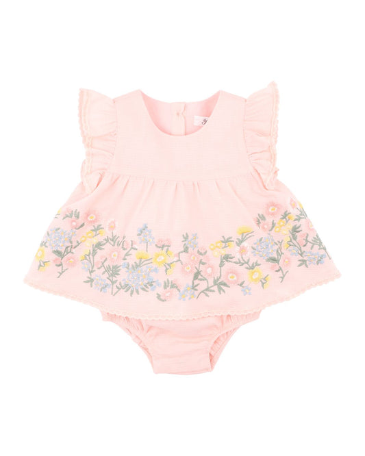 Pia Embroidered Overlay Bodysuit