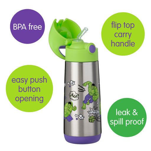 Marvel Hulk Insulated Drink Bottle 500mL