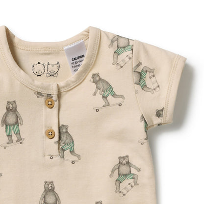 Skater Club Organic Henley Bodysuit